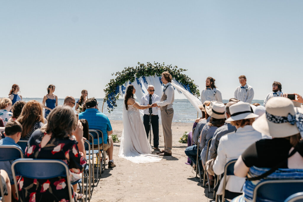 lakeside wedding ceremony 